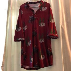 Cowboy and cactus dress